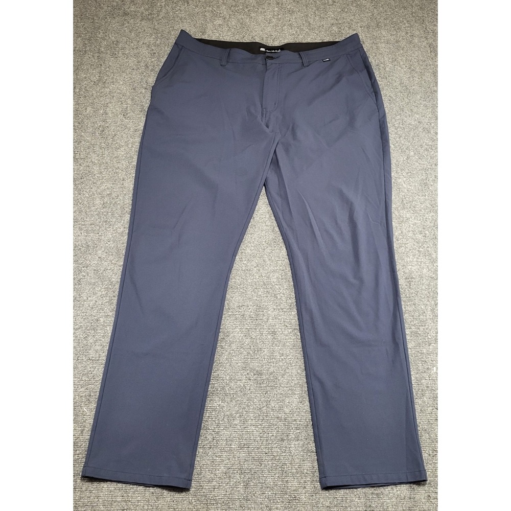 Travis Mathew Men's Navy Stretch Chino Performance Golf Pants Sz 38 (38Wx32L)